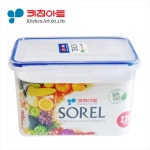 [댕냥] 키친아트 소렐 밀폐용기 직사각 2.2L : 댕냥