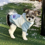 힙댕이 뽀송 하네스 후드 후리스 따뜻한강아지옷 페피랜드 S : 페피랜드