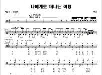 [드럼악보] 나에게로 떠나는 여행 - 버즈(Buzz) / 동영상악보 / 드럼교재 / 로큰롤TV빡원장 / 빡원장의쿵치따치 : 빡원장의 쿵치따치