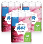 퓨라 순수 프리미엄 천연펄프 화장지 30m 30롤 3팩,총 90롤 : 주식회사 대왕
