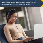 캔슬링 헤드셋 - 3-마이크 통화 기술 및 USB-C 케이블 특징 줌 미트와 같은 모든 주요 통합 통신 플랫폼과 함께 작동 블 : 하오HAO3스토어