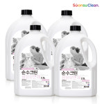순수크린 대용량 섬유유연제 2.5L X 4개 드럼세탁기 겸용 : KG커머스 스토어