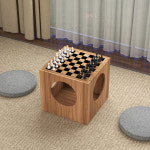 좌식 바둑판 테이블 장기판 체스판 양면 우드 대형 : 멀코스