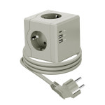 에코너 MT02 큐브 디자인 멀티탭 4000W 고용량 USB C타입 멀티 콘센트 1.8M : 케이하이몰