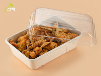 펄프용기 (BGS-7) 저 고 치킨 튀김 케이터링 샐러드 1box-150개 : 주식회사 선팩