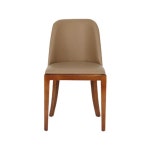 식당 카페 안정감 하드우드 가죽 베이직 등받이 체어 심플 바 : 헤르샤 가구