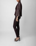  쟈딕앤볼테르  베리스 주름 가죽 블레이저  ZADIG&VOLTAIRE Verys wrinkled leather Blazer : 그린나래샵