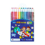 지구화학 슈퍼 샤프식 색연필 12색 : 짱구네문구