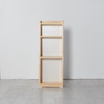 침대옆 서재 화사한톤 아름다운 원목 3단 수납 패널 선반 정리 : 헤르샤 가구