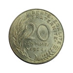 3-467/ 프랑스주화 1984년 20상팀 : 카우리