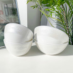 한국도자기 본차이나 레이스 2인 밥그릇세트 공기 대접 세트 : 모두쿡