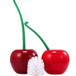 화장실청소용솔 및 홀드 화장실청소용솔및홀드 세트 귀여운 벚꽃 모양의 홈 세탁실 공공 사용 : 우리 콩이네