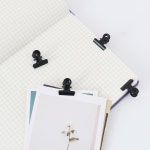TUTU 블랙 라운드 금속 클램프 종이 클립, 학생 학교 사무용품, 22mm, 로트당 30 개, 신제품, H0555 : 루나파몰T