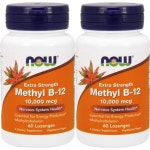 Now Food Methyl B12 Lozenges 나우푸드 비타민 B12 10mg(10000mcg) 로젠지 캔디 60정 2병 : 건강한 캡슐