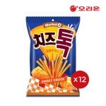 오리온 마켓오 치즈톡 달콤치즈맛 봉지 스낵 80g x 12개 : oneline20