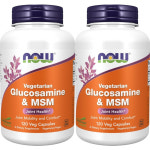 Now Food Glucosamine MSM 나우푸드 글루코사민 식이유황 120정 2병 : 건강한 캡슐
