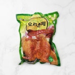 화영 훈제오리900g 훈제오리고기 오리훈제 아이간식 아이반찬 어린이반찬 맥주안주 간편조리식품 술안주 냉동오리훈제 오리고기 : 디라이스