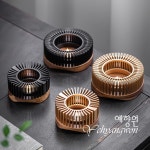 [다도 워머] 예향원 호두목 원목 유럽풍 블랙 앤 골드 무드 티워머 E-9894 : 예향원