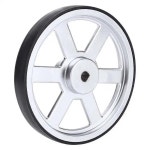 90mm 로봇 휠 금속 좋은 견인 네오프렌 타이어 트레드 산업용 로봇 부품, 로봇 휠 도구 : 비앤씨E