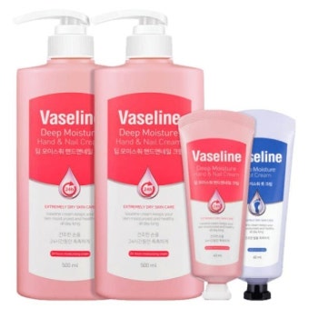 바세린 핸드크림 500ml 2개+ 핸드 60ml + 풋크림 60ml : 블루시엘의모든것