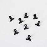 TUTU 블랙 라운드 금속 클램프 종이 클립, 학생 학교 사무용품, 22mm, 로트당 30 개, 신제품, H0555 : 루나파몰T
