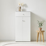 핸즈 데코 LPM 2문 선반 4단 서랍 수납 수납장 가600x세300x높1200 : 다원핸즈데코