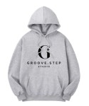 [당일배송] 로고 후드티셔츠 H0012 그레이 : 그루브스텝