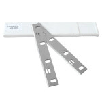 TASP HCS 조인트 나이프 델타 37-070 37-072 37-372 JT160 그리즐리 G0612 파워텍용 6 인치 대패 두께 블레이드 158x22x1.8mm 2 개... 