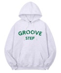 [당일배송] 레터링 후드티셔츠 H0003 화이트메란지 : 그루브스텝
