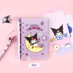 산리오다이어리 6공 레트로 만년 다이어리커버 속지 미니 쿠로미 (242145) : 꼬마리본