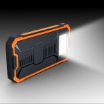캠핑 충전식 랜턴 태양열 보조배터리 LED 조명 야외 방수 휴대용 비상 10000 mA 듀얼 USB 출력 모바일 전원 램프 : 벨라링크