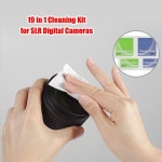 19 in 1 카메라 클리닝 키트 프로페셔널 DSLR 렌즈 디지털 카메라 클리닝 도구 센서 렌즈 B 소니 후지필름 : 화이트벨라