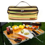 식기 커트러리 취사용품 수납 가방 등산 글램핑 야영 망치 차박 캠핑 요리 주방 : 북가무역2