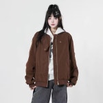 보머 재킷 아메리칸 파일럿 루즈핏 커플 야구복 코트 패딩 봄 가을 겨울 여성 : BuyForYou