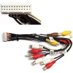 ASC 자동차 스테레오 RCA 오디오 비디오 와이어 하네스 플러그 셀렉트 파이어니어프리미어 24핀 애프터마켓 DVD Nav 라디오 CDP1091... 