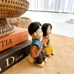 토우 인형 인테리어 장식 소품 조형물 - 기타치는 소년과 소녀 : 왓위셀