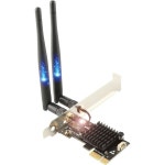 BT 4.2가 포함된 PC용 Ubit AC1200 PCIe WiFi 카드 | 히트 싱크 기술이 듀얼 밴드 무선 네트워크 어댑터 게임 브라우징 스트리밍 등... 