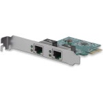StarTech.com 듀얼 포트 PCIe 네트워크 카드 로우 프로파일 RJ45 Realtek RTL8111H 칩셋 이더넷 기가비트 NIC ST1000SPEXD4 : 해리스토어