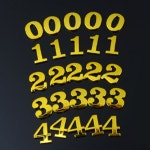 금색 번호 스티커 아파트동호수 층수 모텔 호텔 팬션 : honestmarket