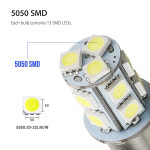 1156 BAU15S BA15S P21W R5W 1157 1141 5050 13smd 화이트 레드 자동차 Led 방향 지시등 브레이크 테일 램프 역방향 전구 12V 24V BAY... 
