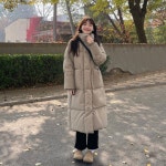 파스텔 고급스러운 마감 브랜드 코디 추천 꾸안꾸 여자롱패딩 : 팰리컨마켓