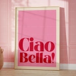 대형 패브릭 포스터 태피스트리 Inspired Ciao Bella 콘서트 음악 가사 공연 인디 락 선물 벽 아트 캔버스 페인팅 거실 홈 데코 : 벨라버디