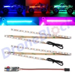 입문용 RC카 전문가 RC 자동차 트럭 비행기 보트 드론용 LED 라이트 스트립 고정 날개 색상 변경 가능 : 해피제이드