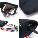 톰브라운 네이비 나일론 스트라이프 핸들 푸퍼 숄더백 / MAG418A F0047 : 미사중고명품