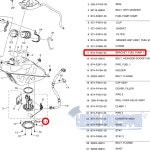 야마하 전년식 XMAX 연료펌프 브라켓 B74-F4425-00 : 네모의 바이크부품