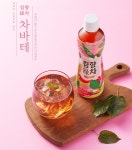 [유기농 하동녹차 무설탕 침향발효차]침향 녹차 차바테 PET 410ml : 로전