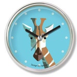 목욕탕시계 흡착 방수시계 욕실시계 기린 캐릭터시계 : 링크트랙