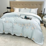 방가 빈티지 이불 세트 엔틱 기숙사 자취생 침구류 그린 1.5m시트4종세트이불커버200x230cm : 방가옷가게