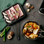 국산 미니 가정용 삼결살 고기불판 사각 불판 자취생 : 리커브차