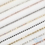 더네일샵 국내도금 크리스탈 진주네일체인 (1.5mm×50cm) no.1-20 : 네일컴퍼니